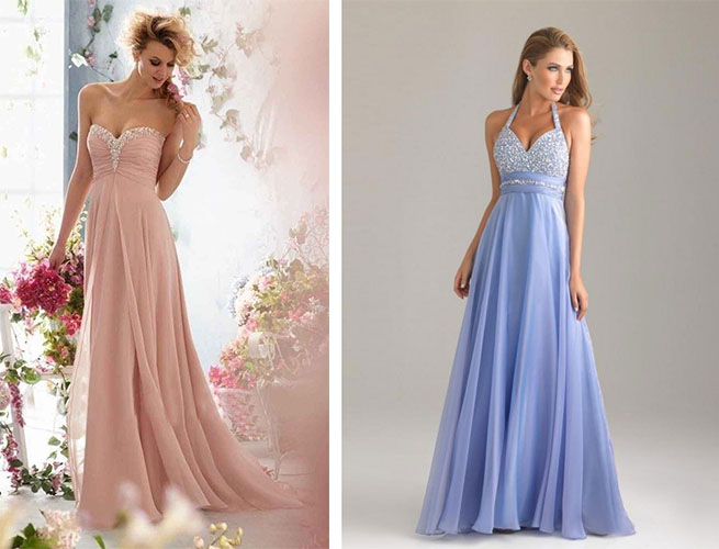 Prom Dresses for Flat Chested Girls and Average Size Bust Girl