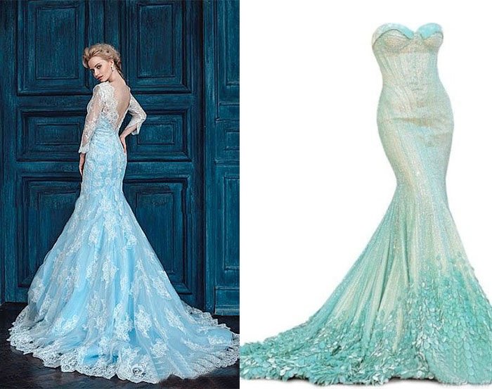 mermaid themed dresses
